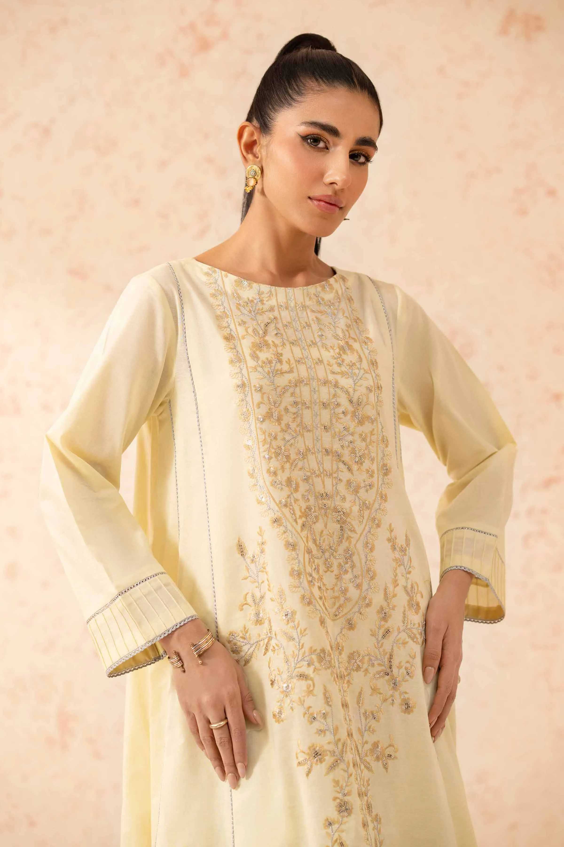 2 Piece - Dyed Embroidered Suit - 42401264