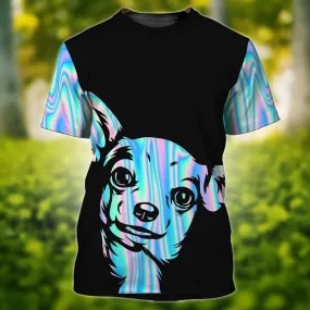 3D Dog T Shirts, Chihuahua Galaxy All Over Print T-Shirt, Gift For Pet Loves