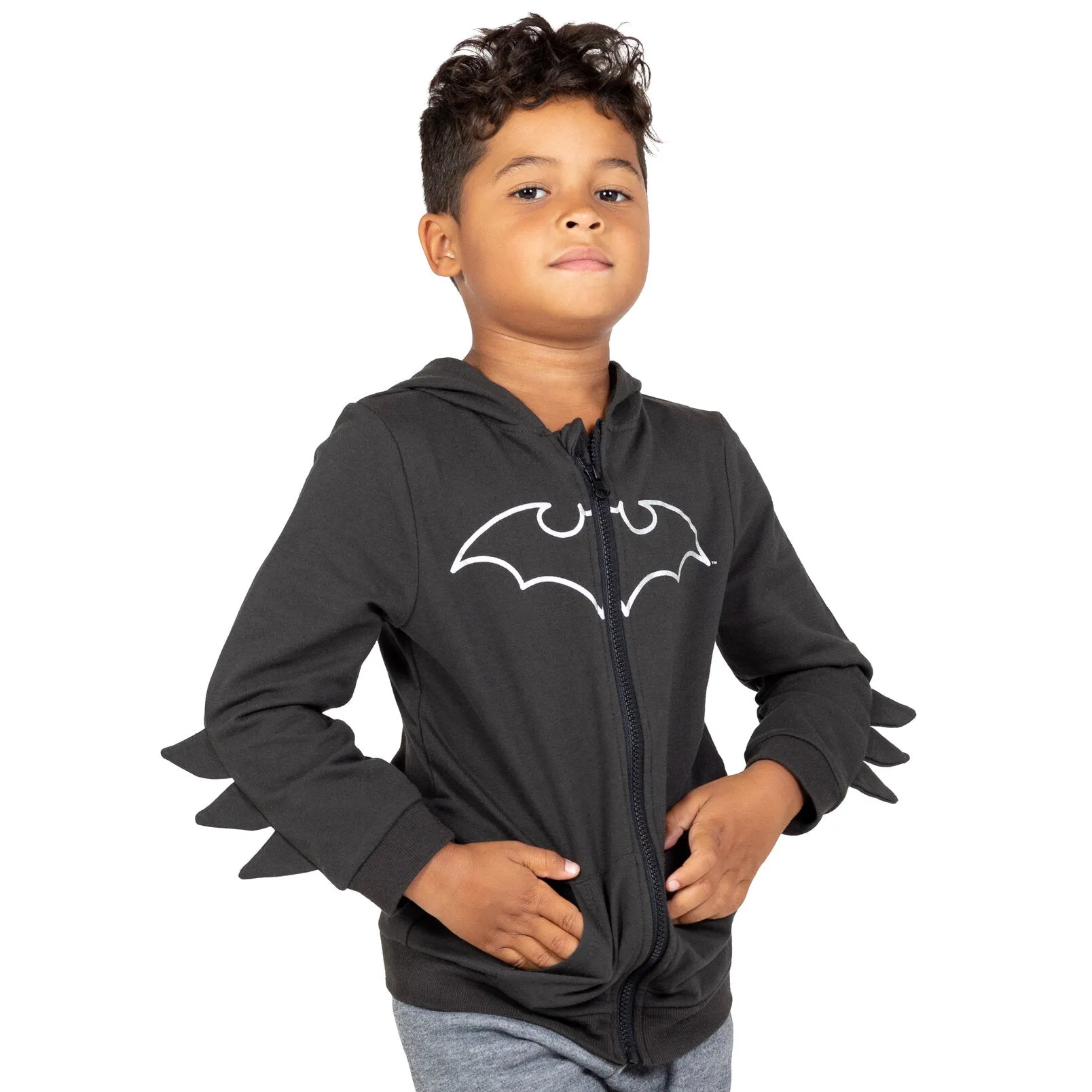 DC Comics Justice League Batman Fleece Zip Up Cosplay Hoodie