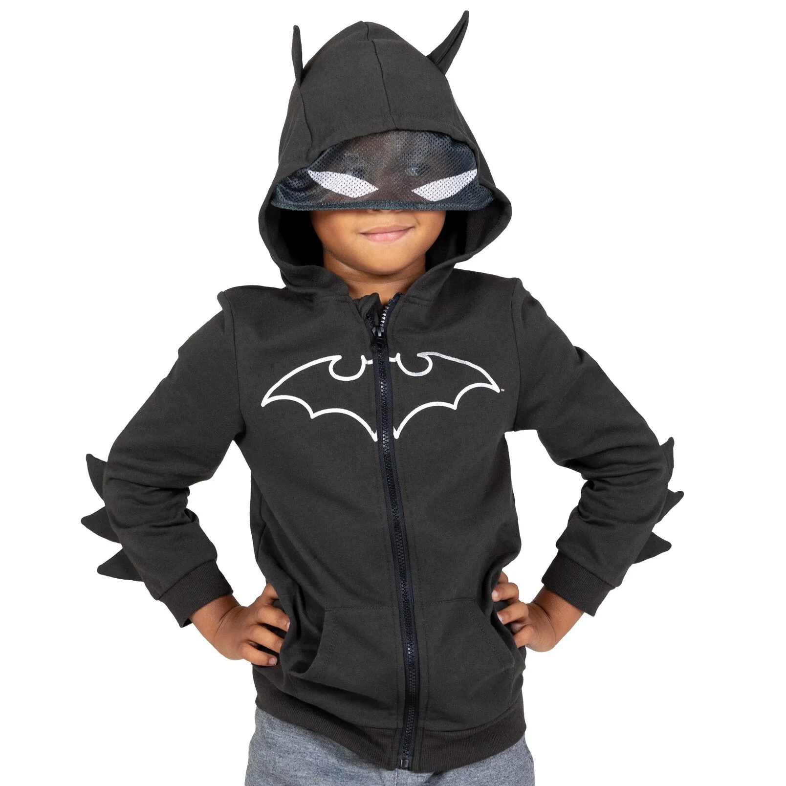 DC Comics Justice League Batman Fleece Zip Up Cosplay Hoodie