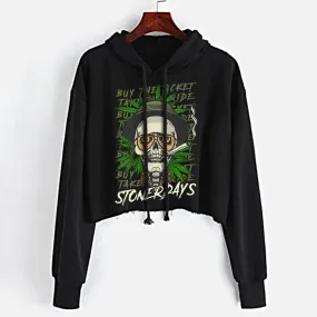 Fear & Loathing Crop Top Hoodie